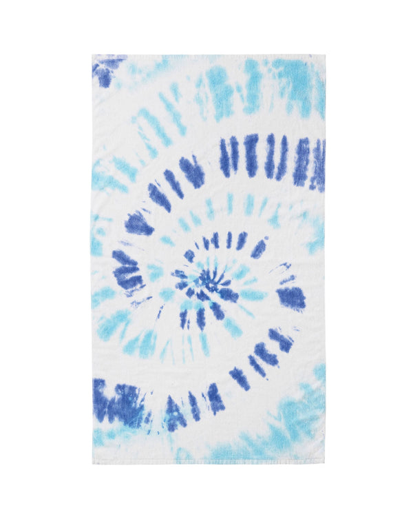 Tie Dye Beach Towel, Blue Spiral - FUNBOY