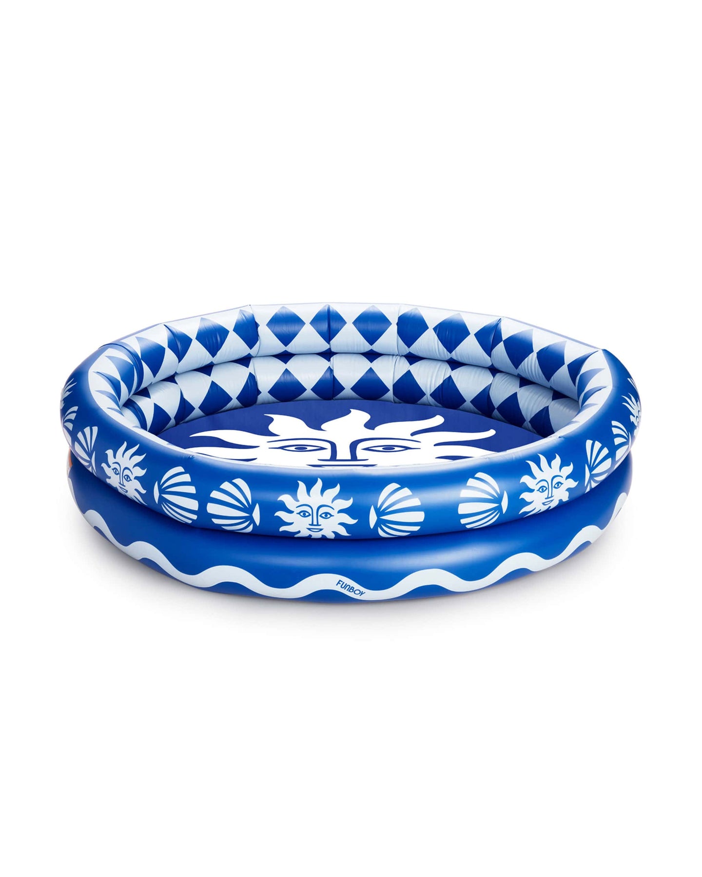 Funboy Kiddie Pool Italian Tiles Blue and White