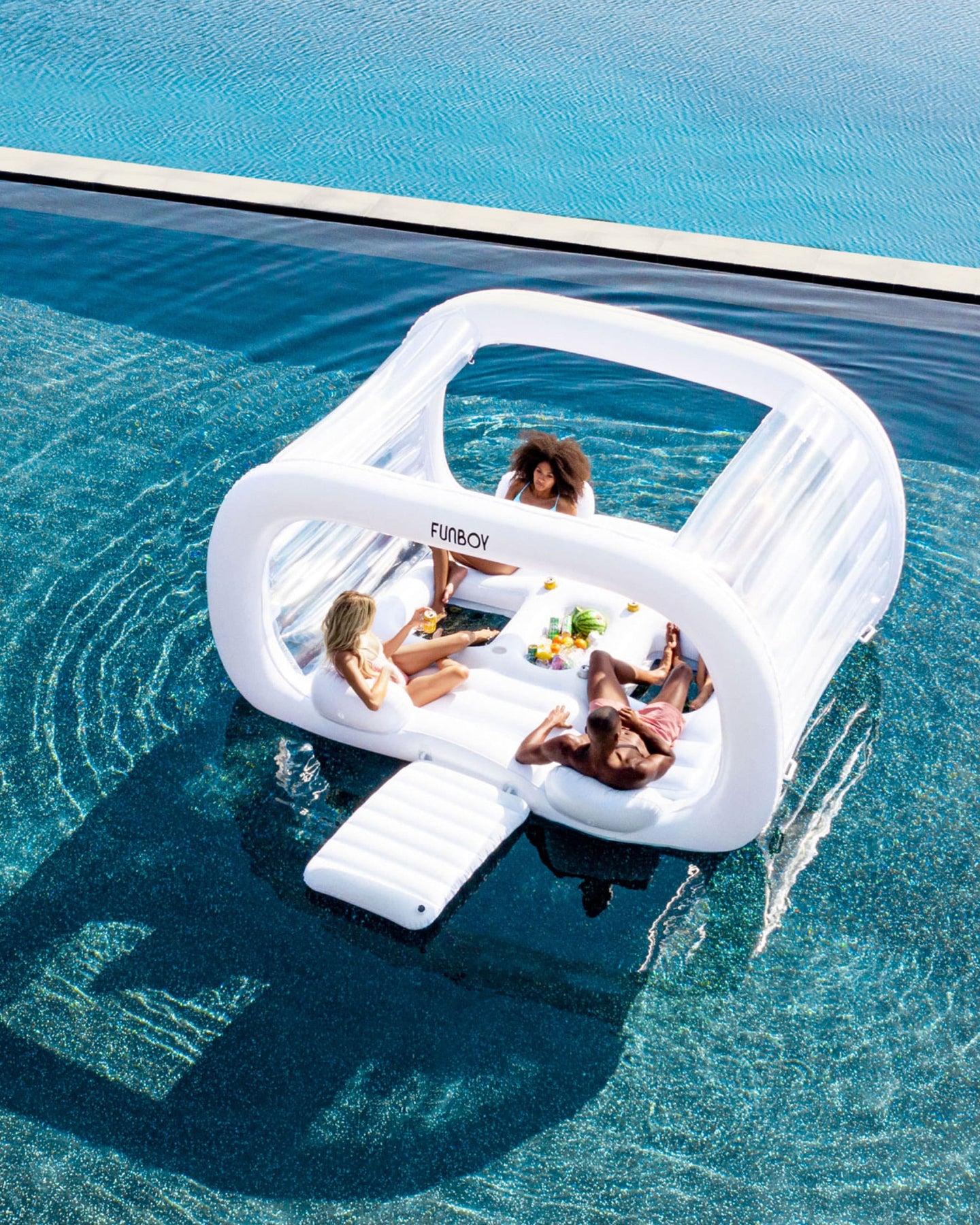 Floating Cabana Bar For Pool FUNBOY Gant Floatng Lght Blue Cabana