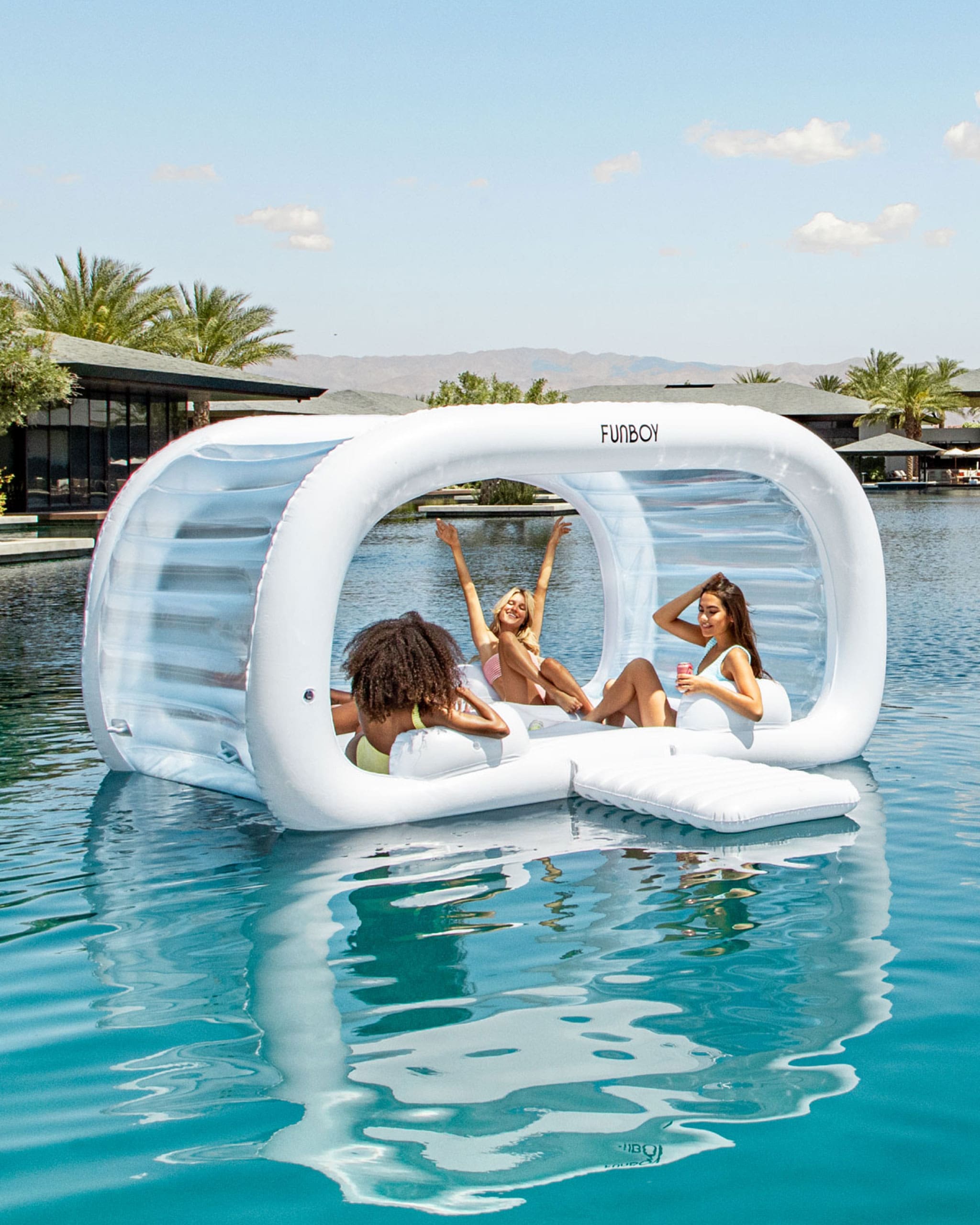 4th Of July Floaties Navy Blue Stripe Float FUNBOY Giant Navy Blue Stripe Pool Tube Float - 48 Inch Adult Pool Lounger With Cup Holder Pool Float Adult Hope Floats