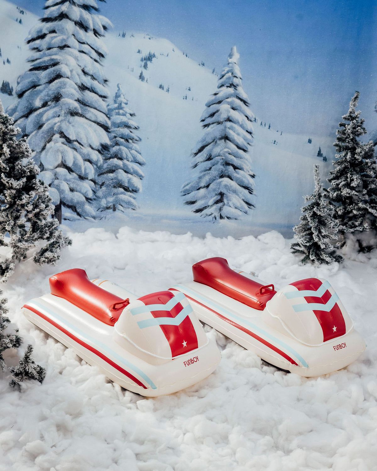 Kids Snow Sled Red Racer - 2 Pack - FUNBOY