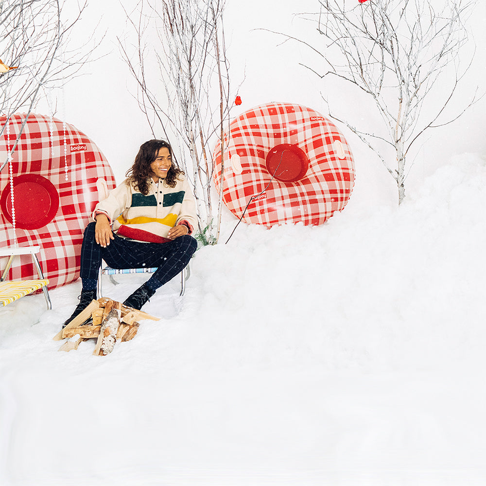 Plaid Inflatable Winter Snow Tube | FUNBOY