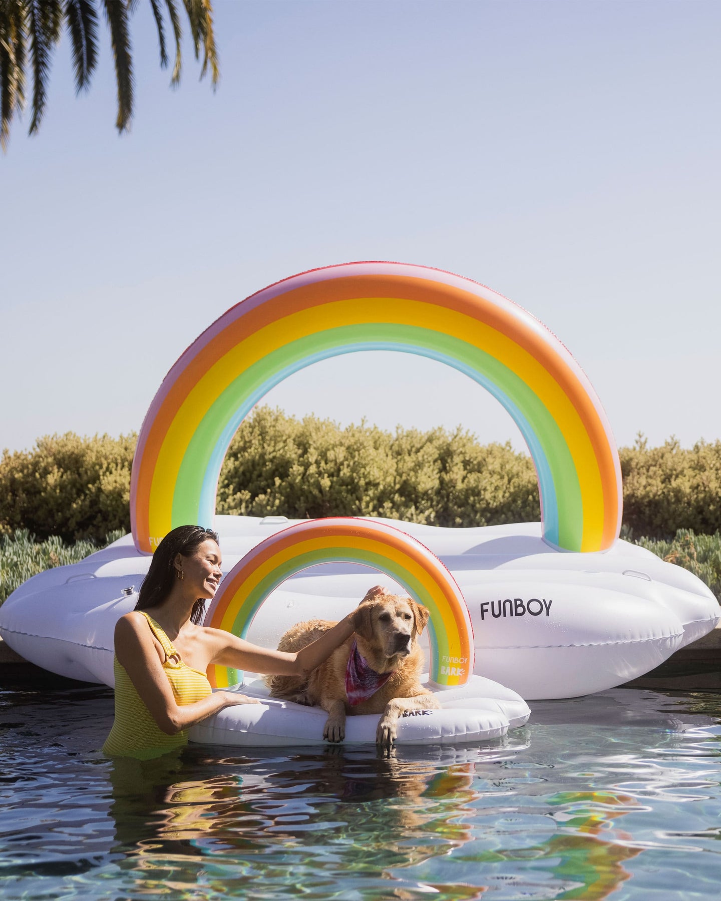 Dog Pool Float - Rainbow Cloud by FUNBOY