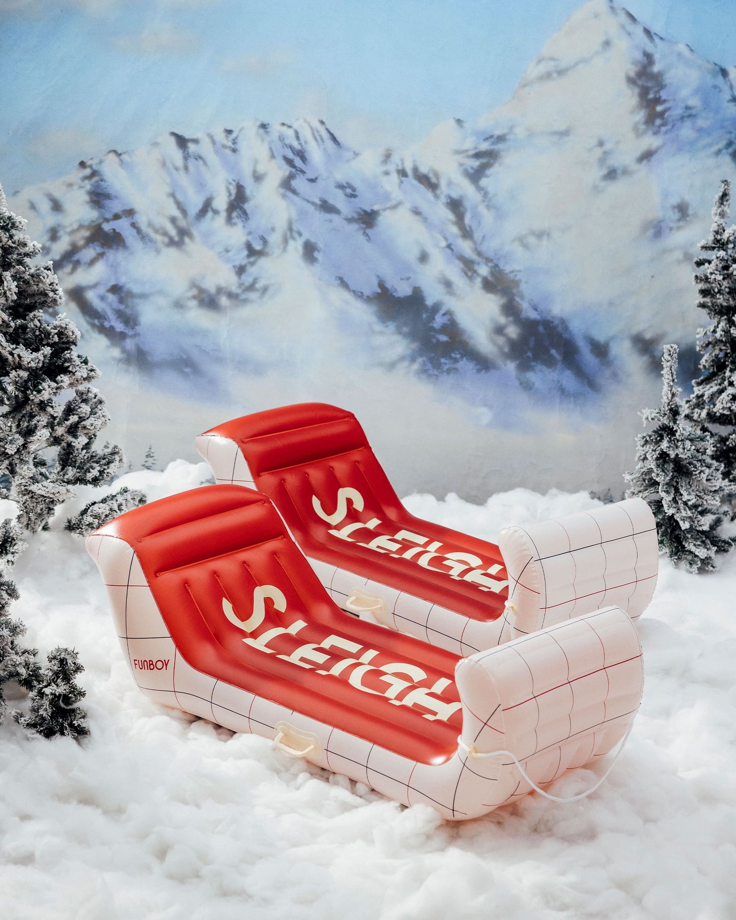 FUNBOY Winter Sleigh Snow Sled - 2 Pack
