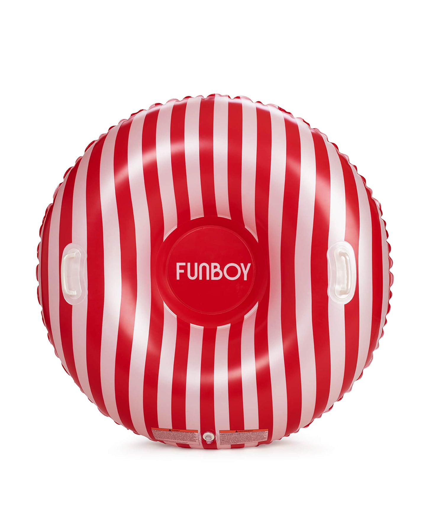 Snow Tube Sled - Red Candy Striped