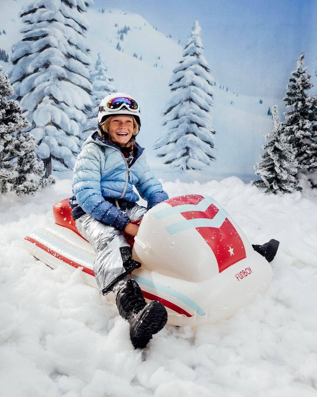 Kids Snow Sled - Red Racer - FUNBOY