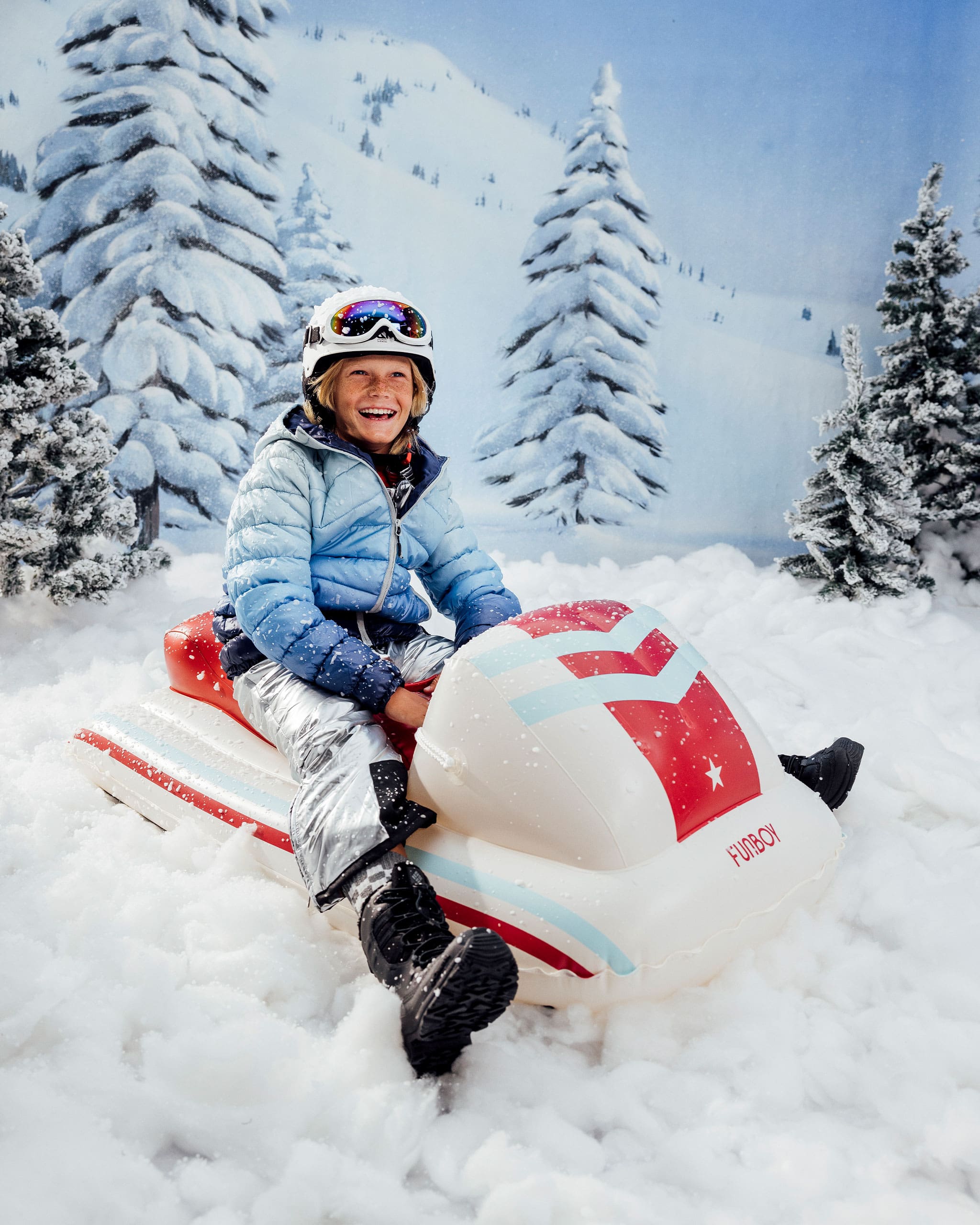 Toddler Snow Racer Kids Snow Sled - Red Racer - FUNBOY