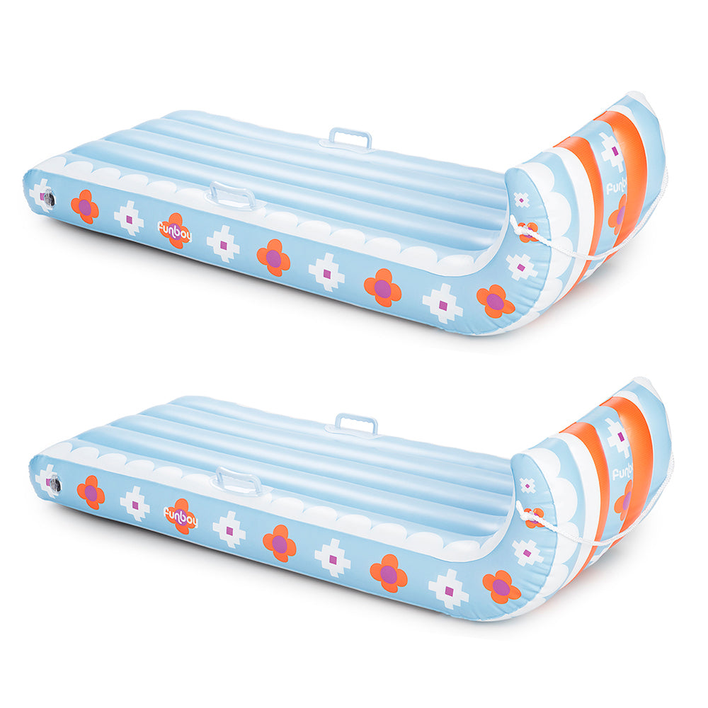 Inflatable Toboggan Snow Sled | Winter Bloom