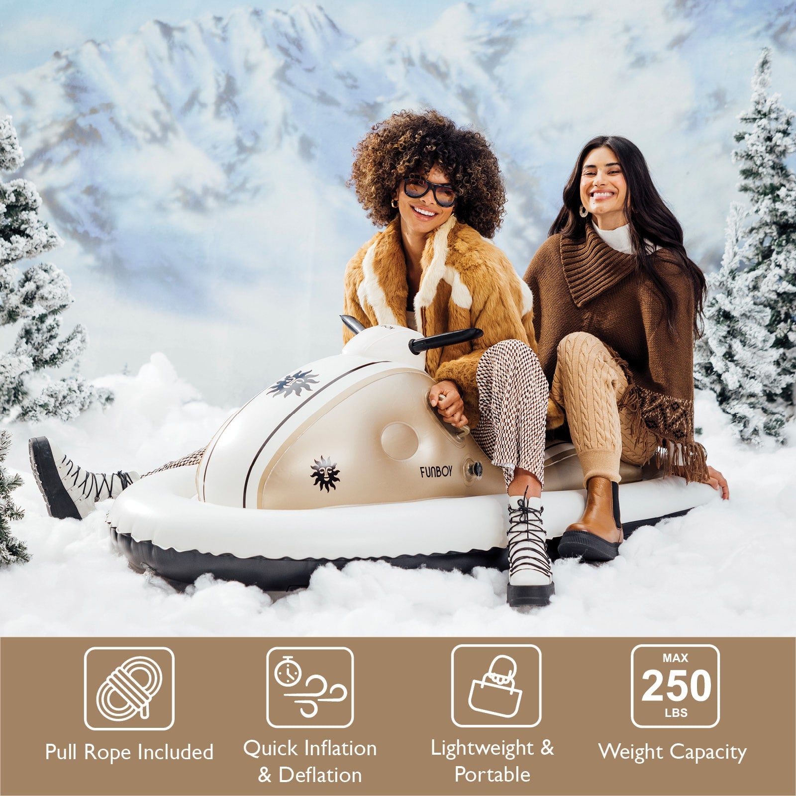 Snowmobile Snow Metallic Gold - FUNBOY