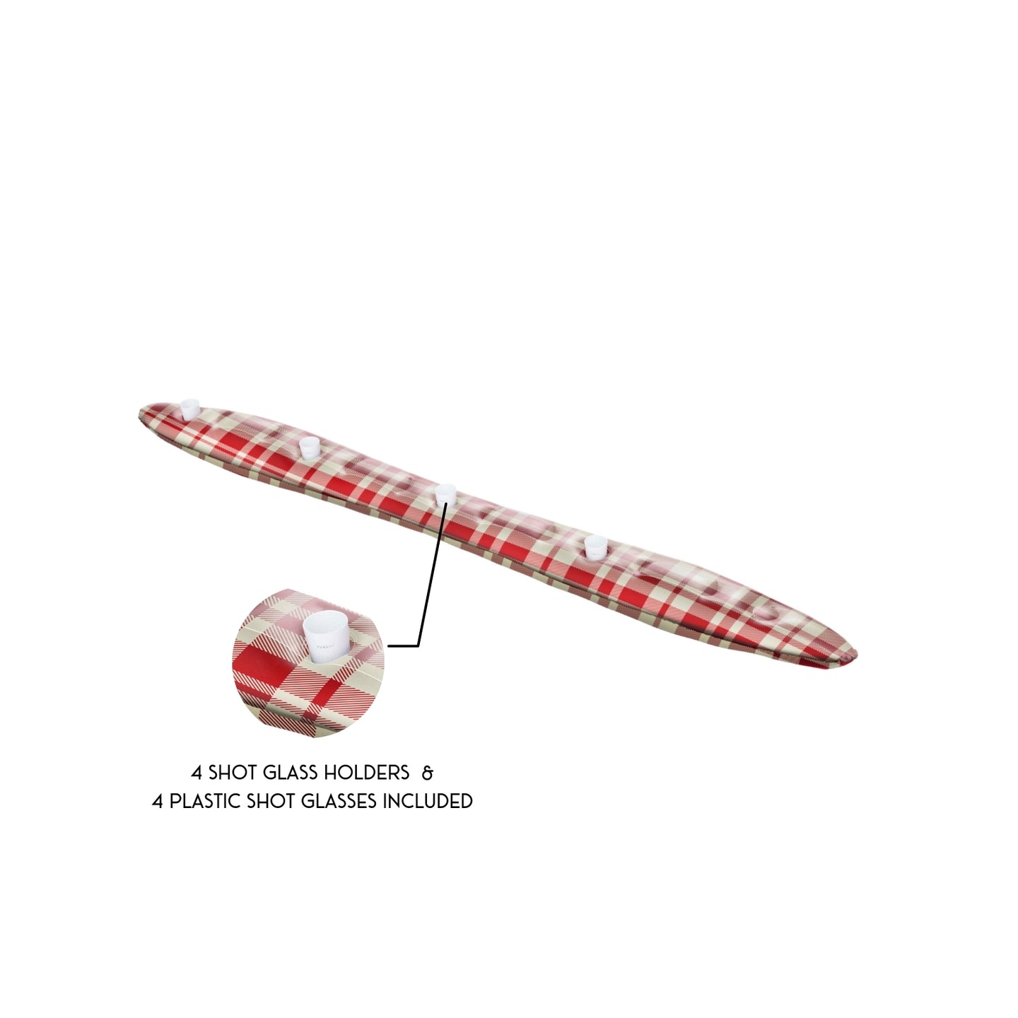 Plaid Inflatable Shotski® - 2 Pack - FUNBOY