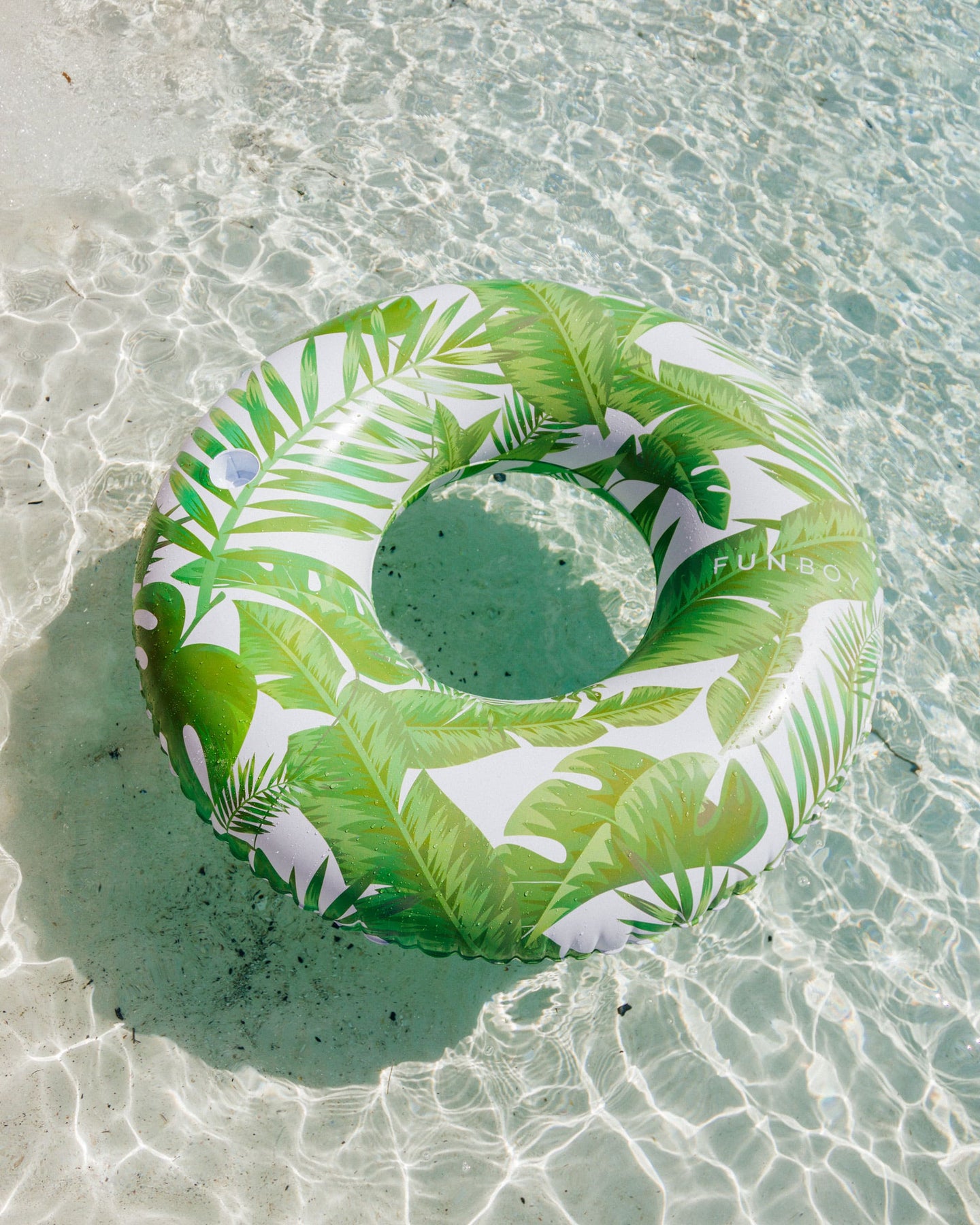 Tropical Print Donut Tube Float