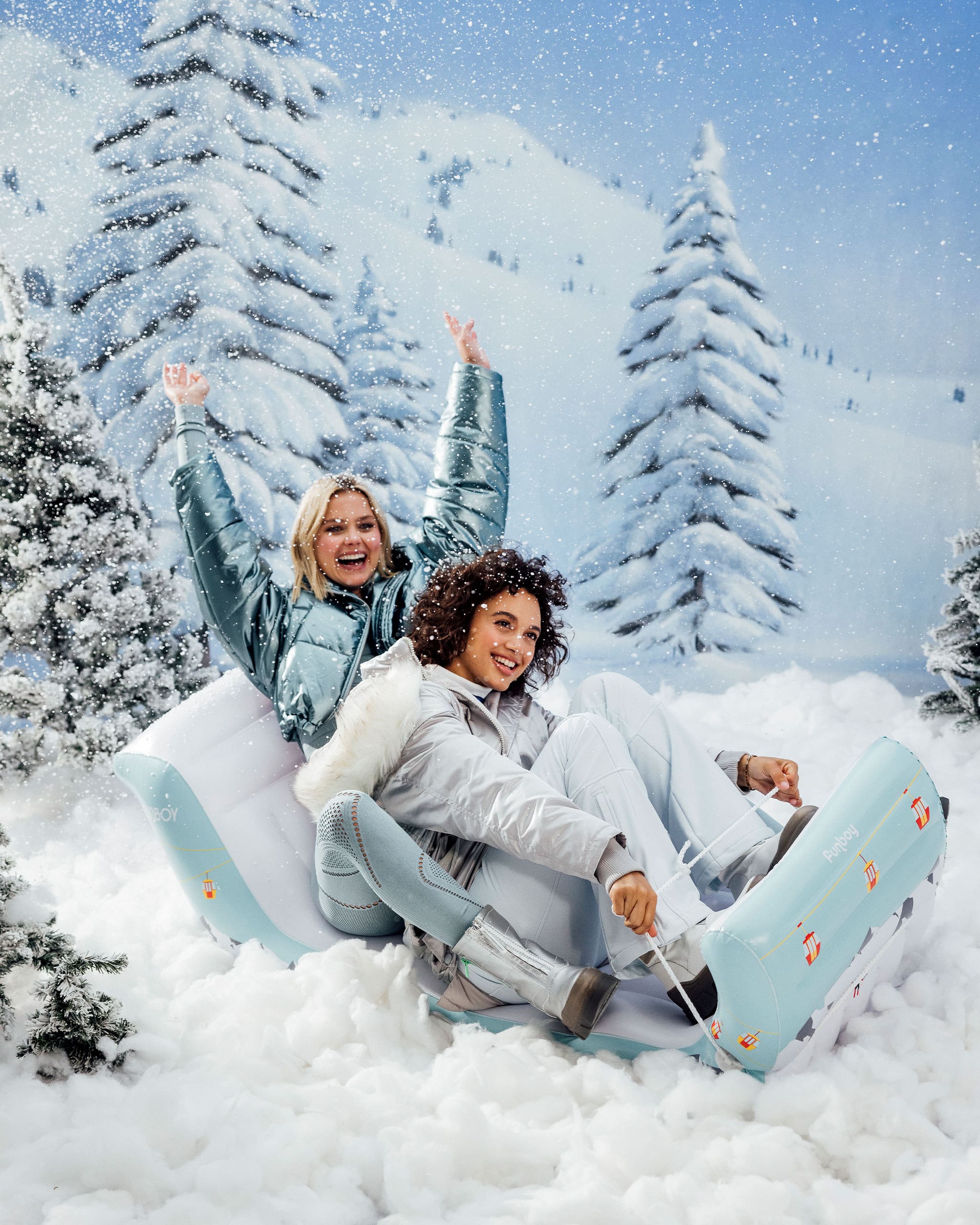 Inflatable Alpine Winter Snow Sleigh - FUNBOY