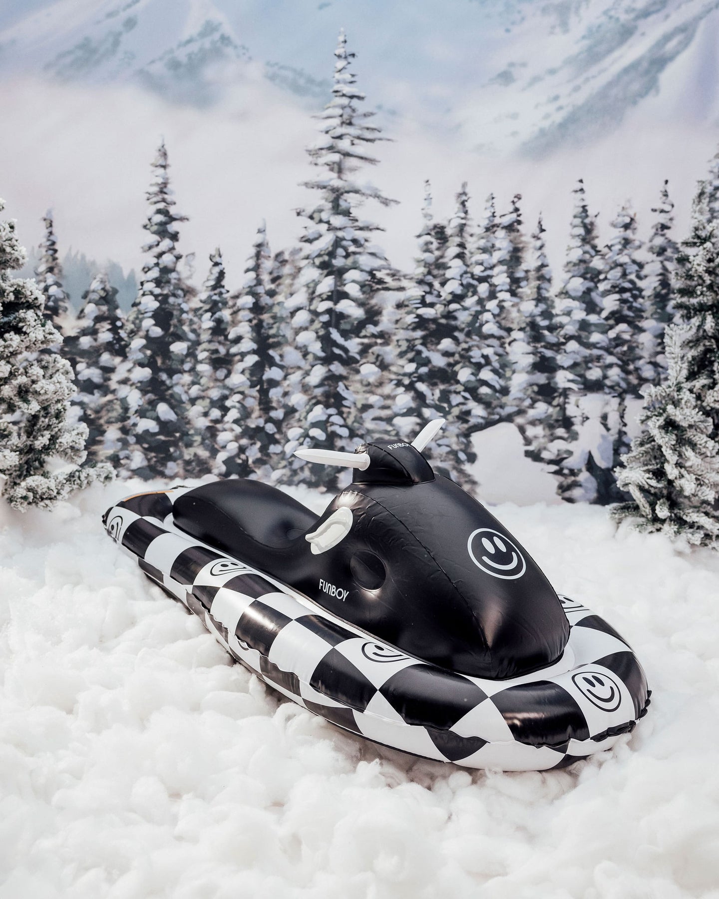Happy Face Snowmobile Sled