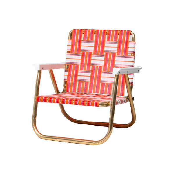 FUNBOY Retro Lawn Chair - Pink/Orange
