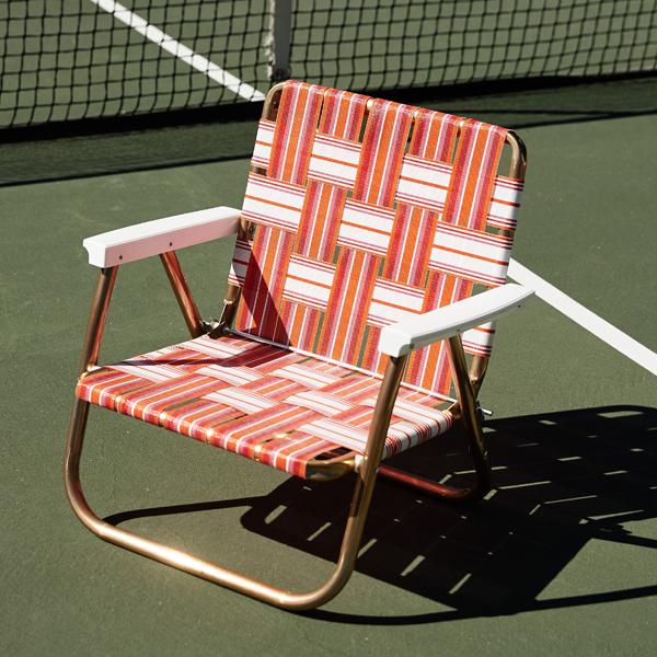 FUNBOY Retro Lawn Chair - Pink/Orange