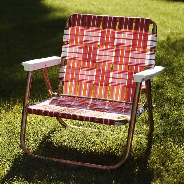 FUNBOY Retro Lawn Chair - Pink/Orange
